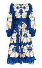 Yuliya Magdych Hypnoze Embroidered Cotton Dress
