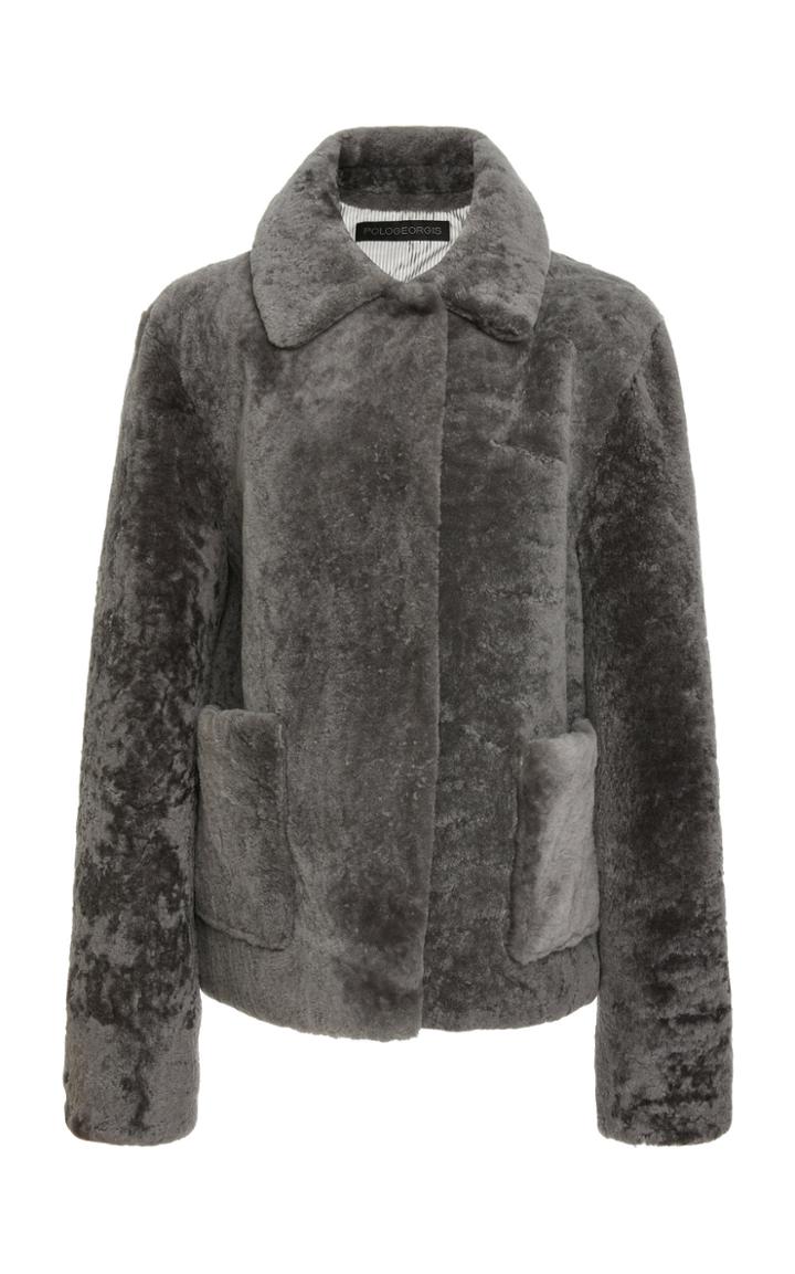 Pologeorgis The Matilda Patch Pocket Shearling Jacket