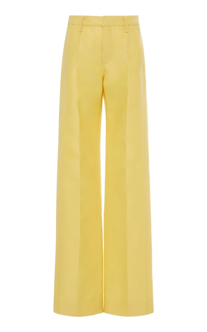 Lanvin Silk-blend Wide-leg Trousers