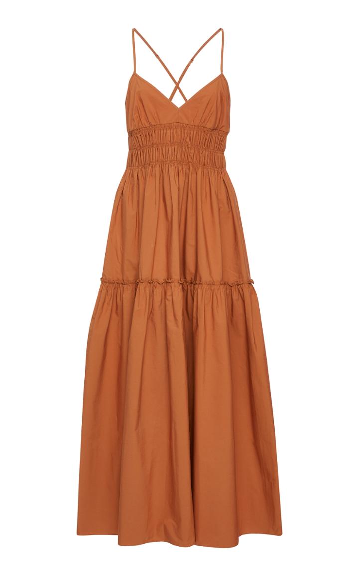 Three Graces London Emma Ruched Midi Dress