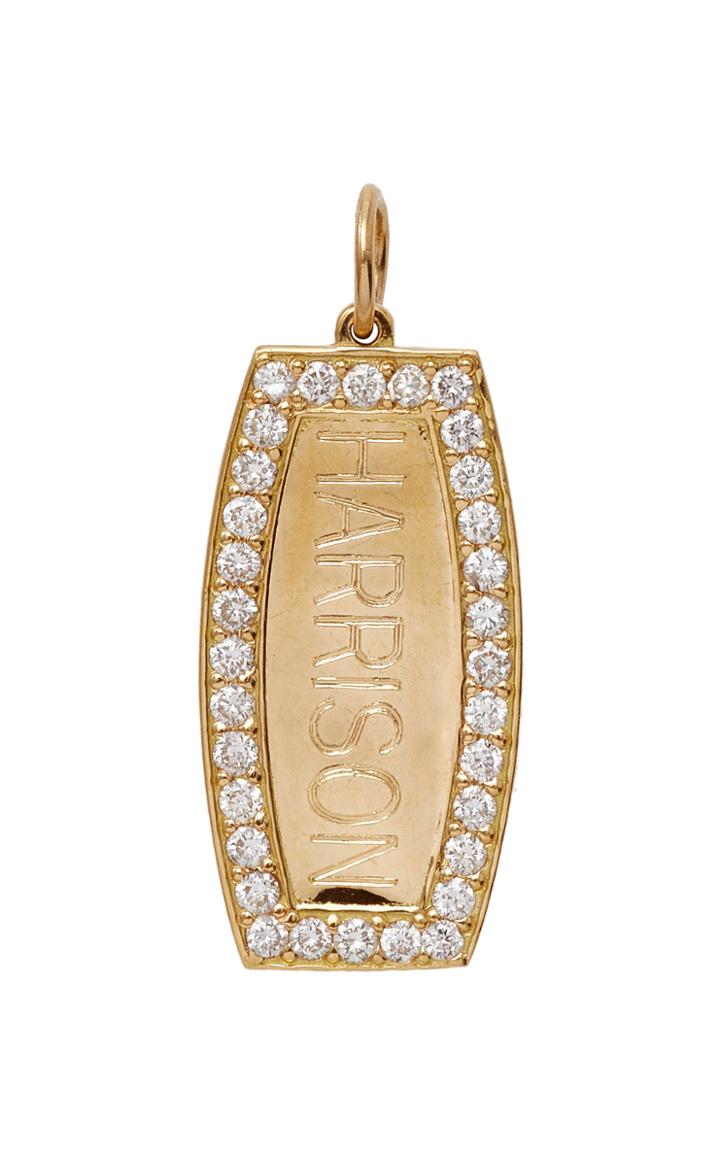 Emily & Ashley Monogrammable Block Letters Diamond Charm