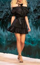 Moda Operandi Ralph & Russo Smocked Taffeta Mini Dress