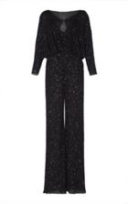 Jenny Packham Babette Long Lined Sequin Jumpsuit