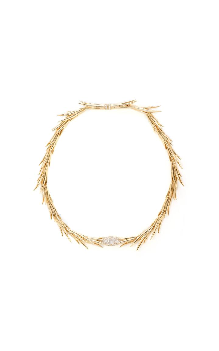 Hueb Gold Palm Necklace