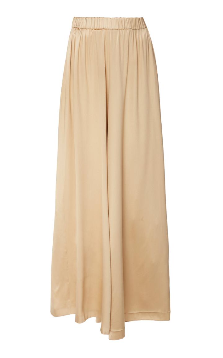 Deitas Silk-satin Wide-leg Pants