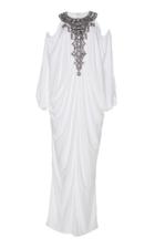 Andrew Gn Cold Shoulder Cady Dress