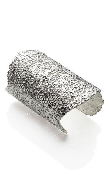 Aurélie Bidermann Silver-dipped Vintage Lace Cuff