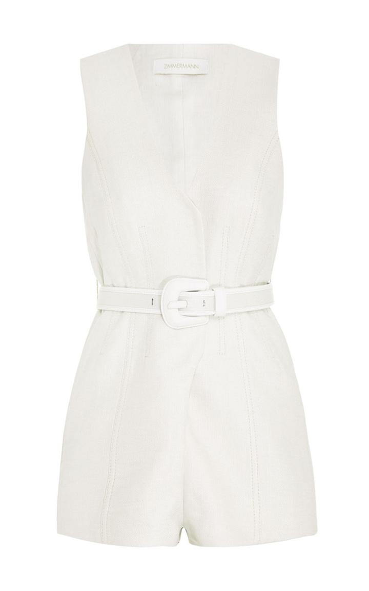 Moda Operandi Zimmermann Candescent Raffia Playsuit