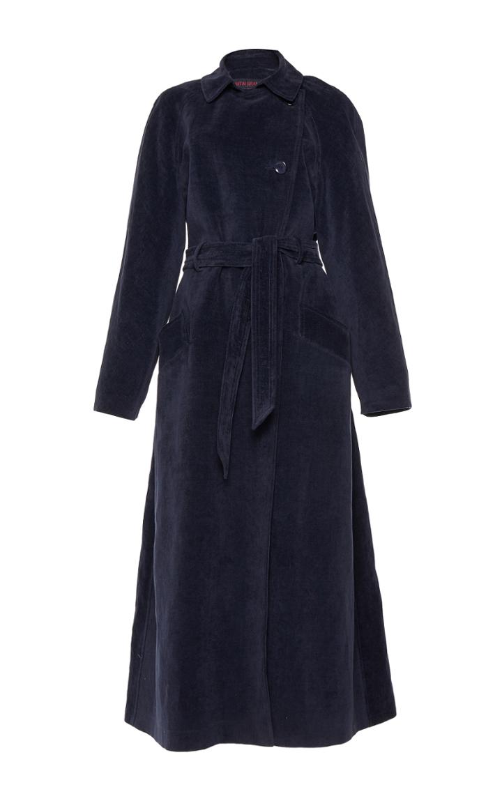 Martin Grant Velvet Trench