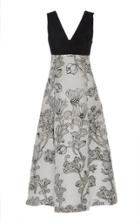Lela Rose V-neck Bow Back Dress