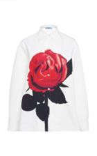 Prada Floral-print Cotton-poplin Shirt