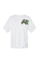 Oscar De La Renta Monkey Embellished T-shirt