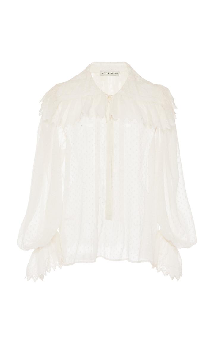 Moda Operandi Etro Dot Chiffon Top Size: 40