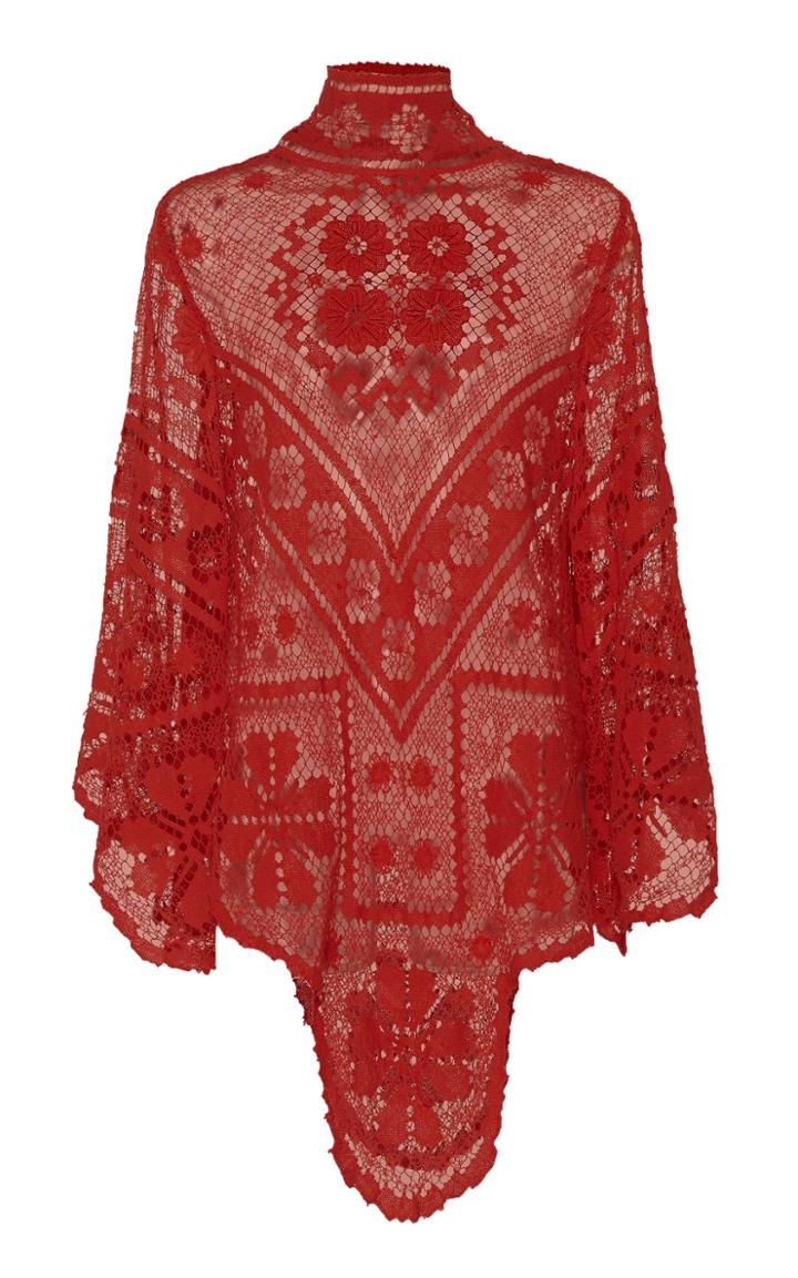 Nevenka Power Embroidered Lace Shrug