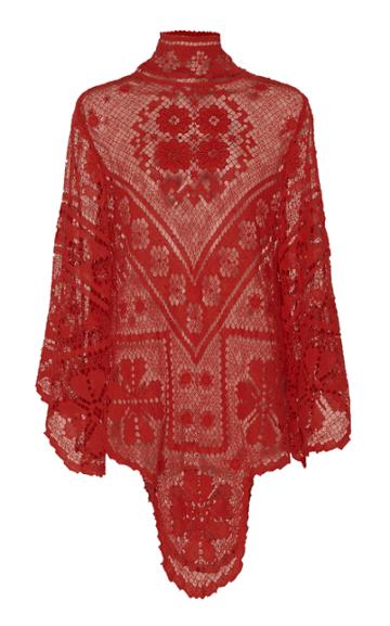 Nevenka Power Embroidered Lace Shrug