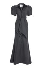 Moda Operandi Rosie Assoulin Puffed-sleeve Cotton-wool Dress