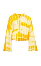 The Elder Statesman M'o Exclusive Lsd Dyed Heavy Cropped Hoodie