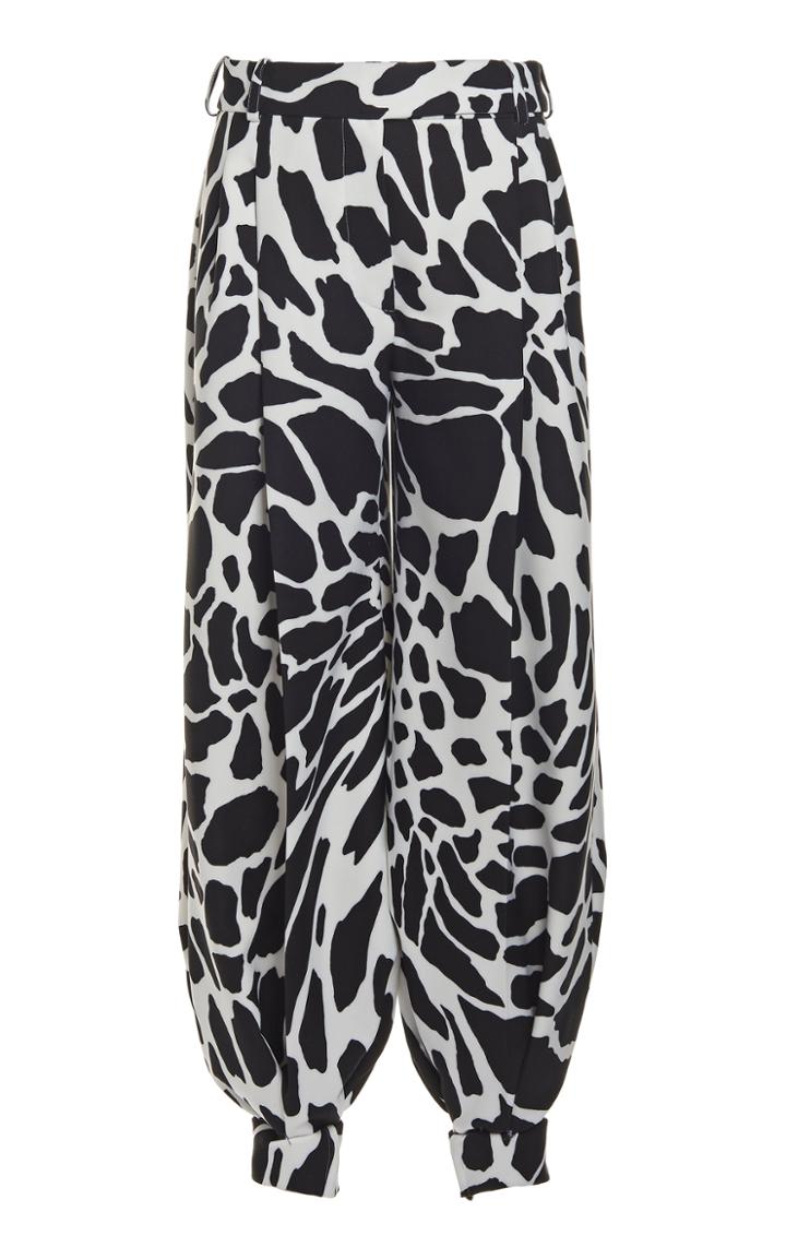 Moda Operandi Alexandre Vauthier Giraffe-print Crepe Harem Pants