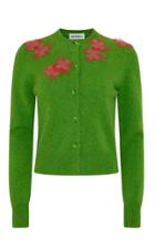 Moda Operandi Molly Goddard Aileen Tulle Embroidered Wool Cardigan