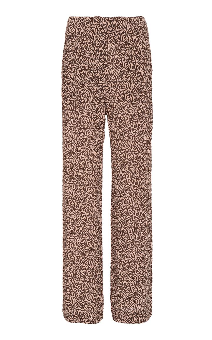 Nanushka Kisa High-waist Animal-print Flared Pants
