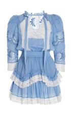 Moda Operandi Loveshackfancy Isidore Cotton-broderie Dress