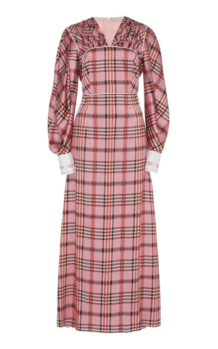 Emilia Wickstead Clo Pink Check Dress