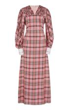 Emilia Wickstead Clo Pink Check Dress
