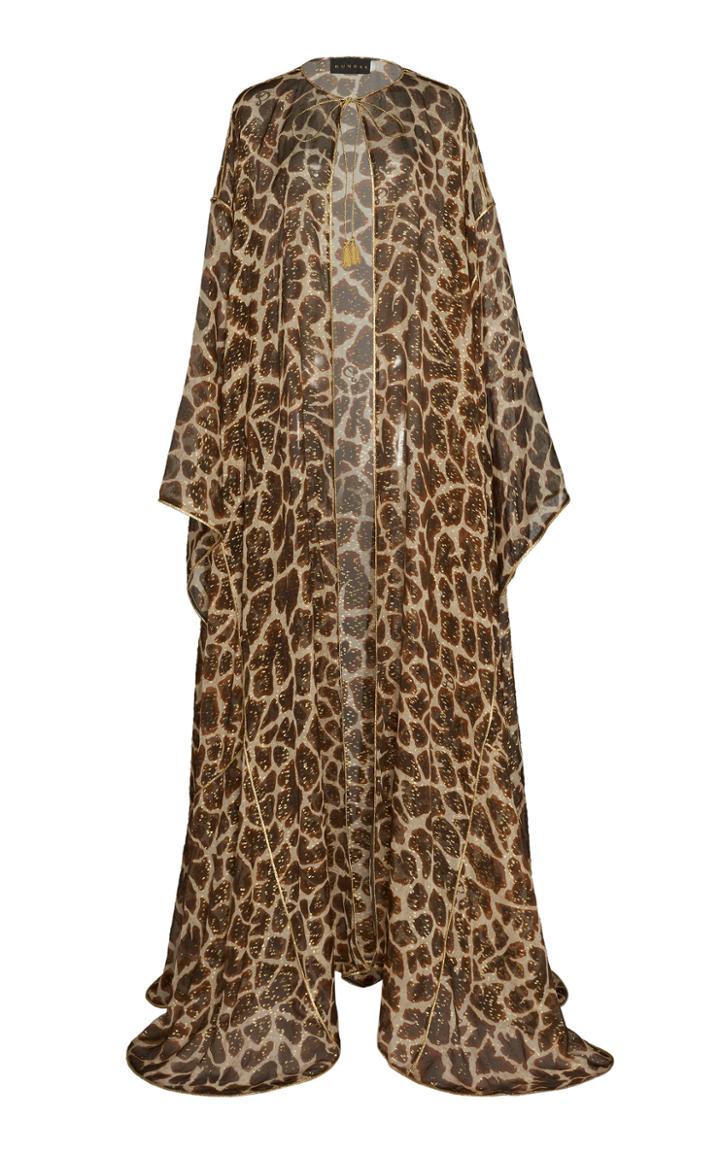 Dundas Silk Giraffe Print Caftan