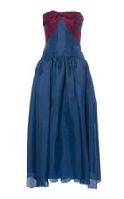 Reem Acra Gazar Dress With Silk Ribbon