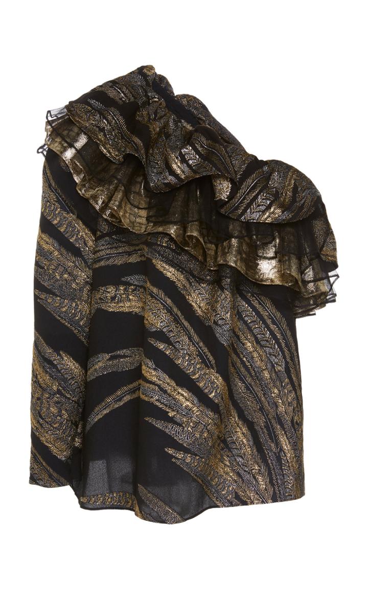 Dundas One Shoulder Fil Coupe' Top