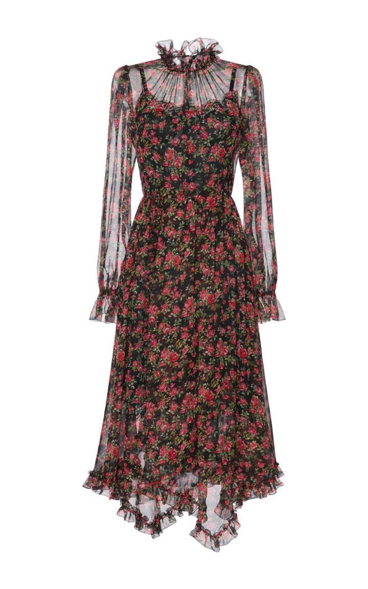 Dolce & Gabbana Floral-print Chiffon Dress