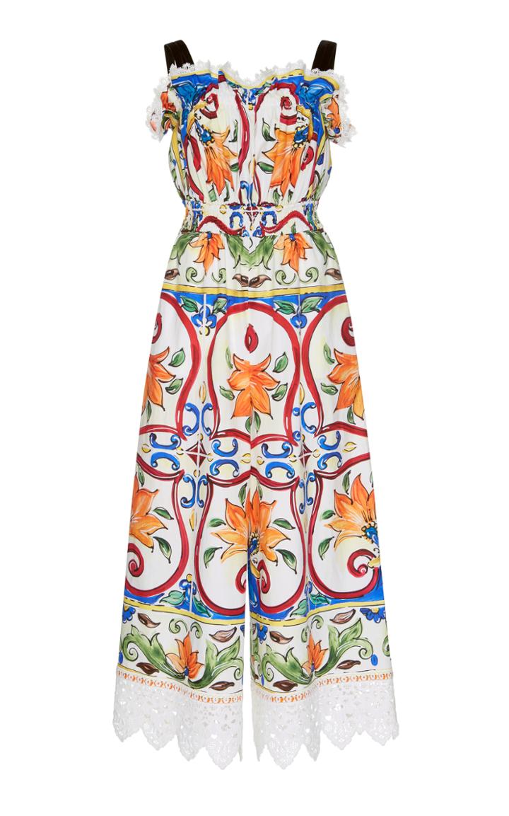 Dolce & Gabbana Maiolica Print Jumpsuit