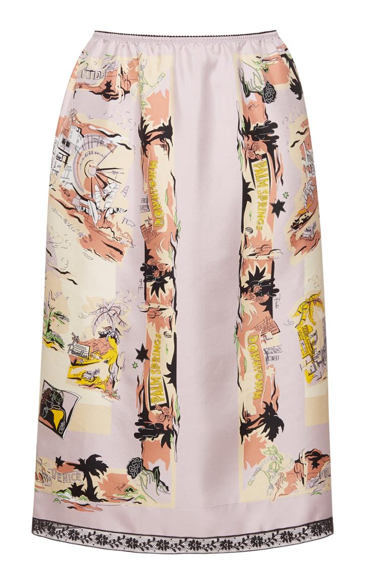 Emilio Pucci Silk Printed Skirt