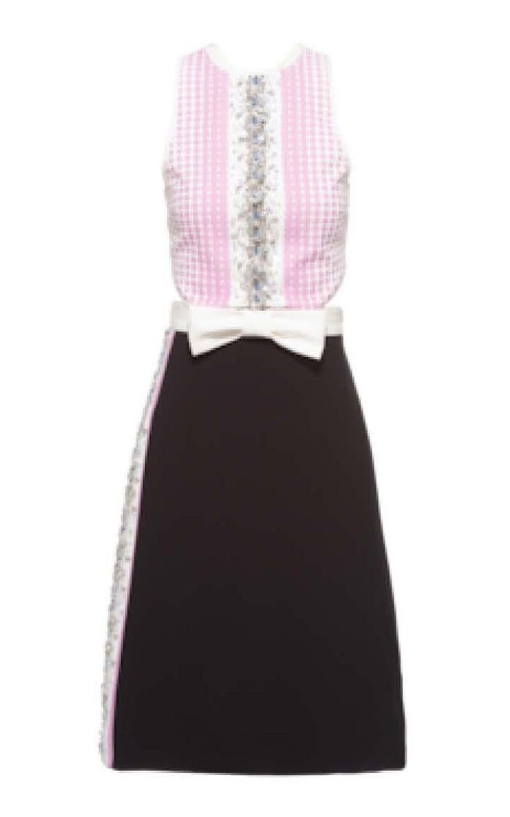 Moda Operandi Miu Miu Embroidered Cady Dress