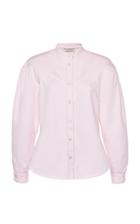 Moda Operandi Philosophy Di Lorenzo Serafini Cotton-drill Band-collar Shirt Size: 38