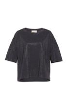 Alexandre Vauthier Embellished Cotton-blend T-shirt