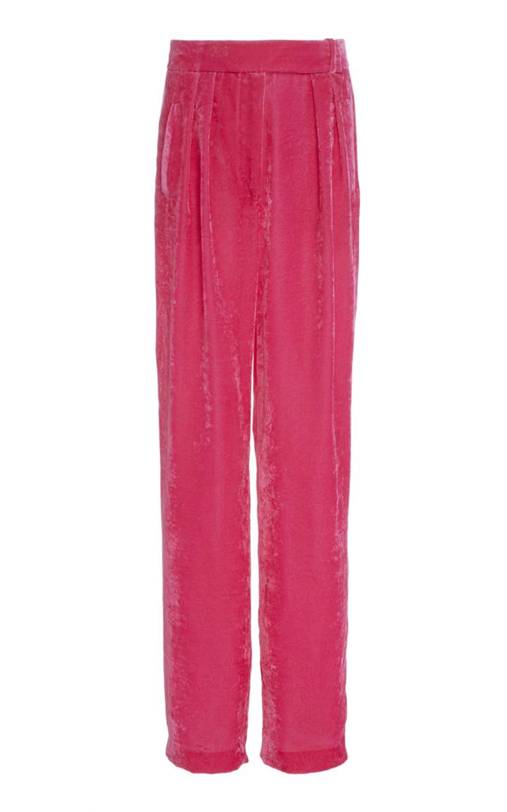 Delpozo Velvet Wide-leg Pants
