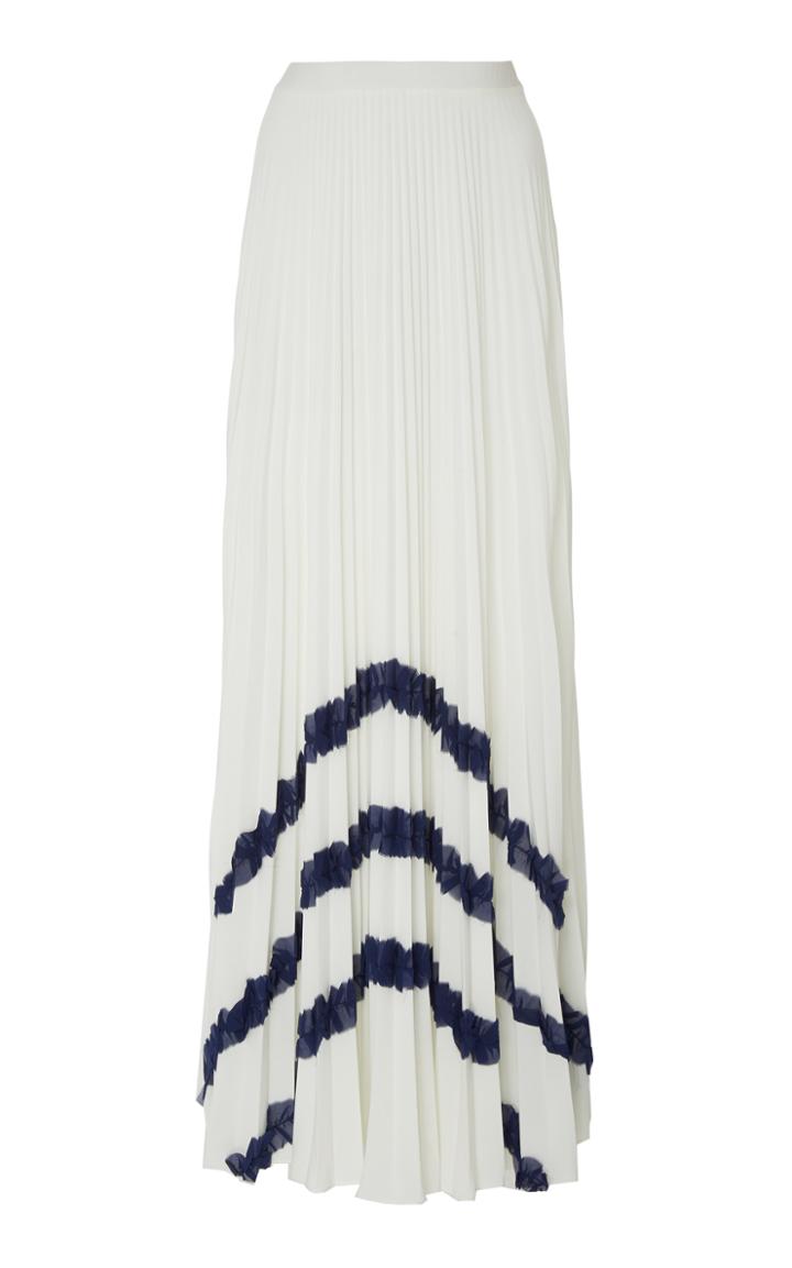 Oday Shakar Pleated Jersey Skirt