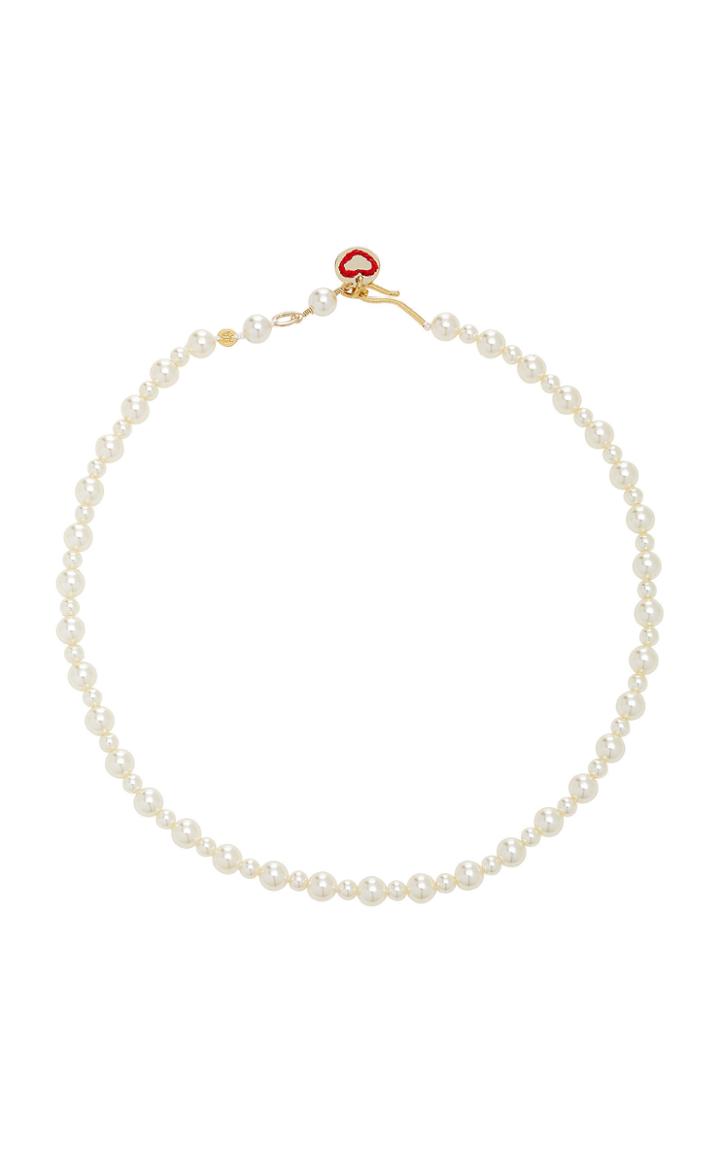 Roxanne Assoulin Bubble Swarovski Pearl Gold-tone Necklace