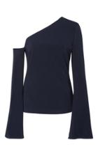 Cushnie Et Ochs Colma One Shoulder Bell Sleeve Top