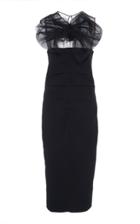 N 21 N&deg;21 Alessia Mesh-bow Zip-hem Midi Dress
