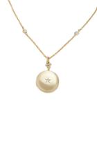 Monica Rich Kosann 18k Gold And Diamond Locket Necklace