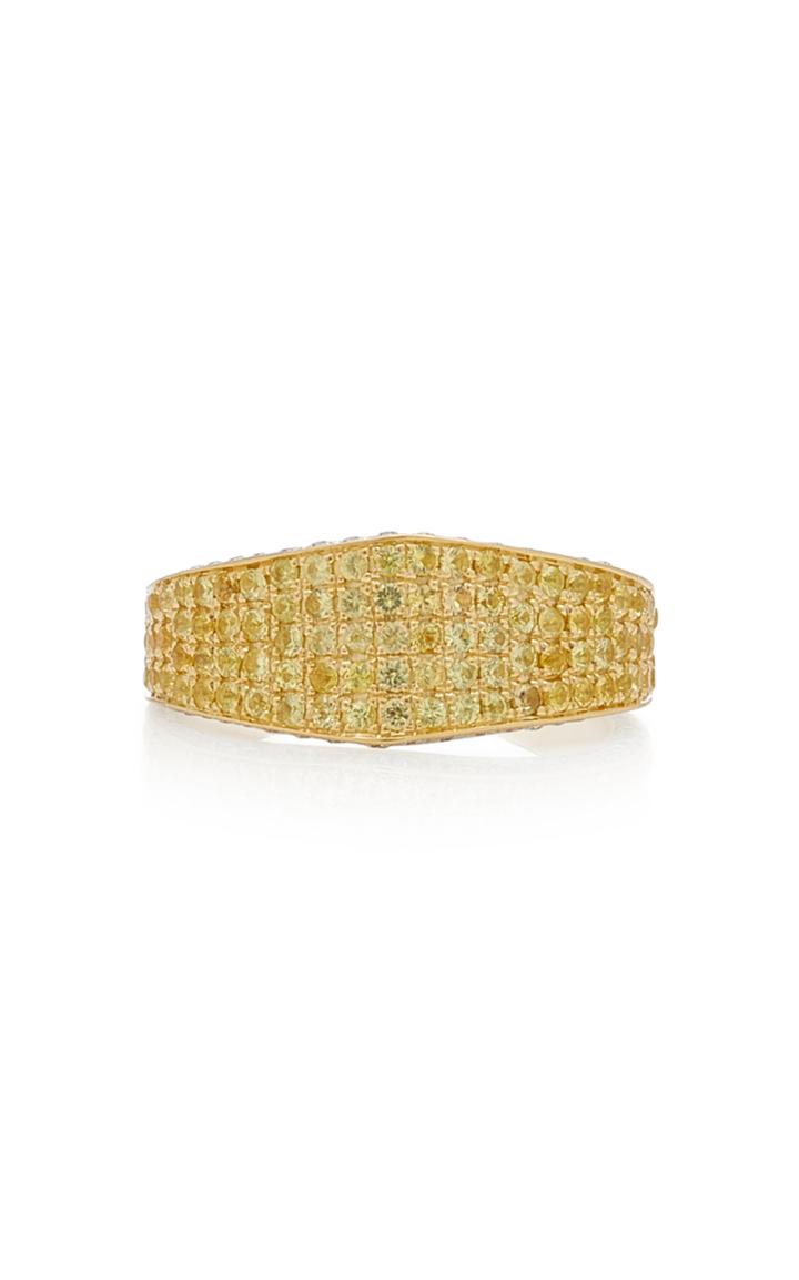 Ralph Masri 18k Yellow Gold, Diamond, And Yellow Sapphire Ring