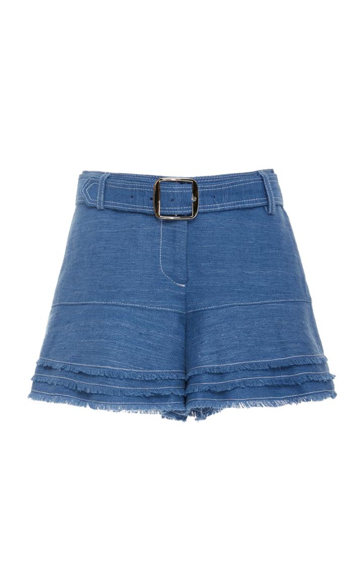 Alexis Jaymes Cotton Fringe Shorts