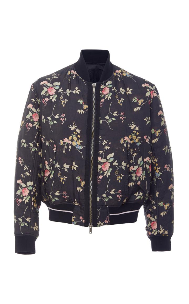 Haider Ackermann Floral-print Shell Bomber Jacket