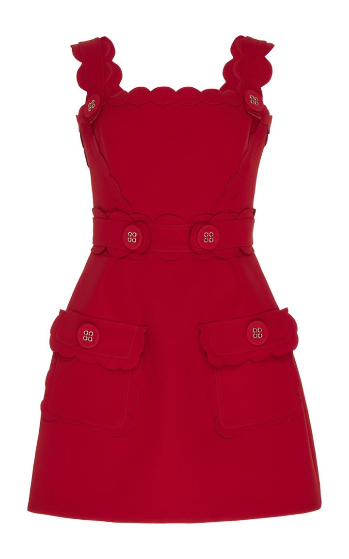 Elie Saab Scalloped Mini Dress