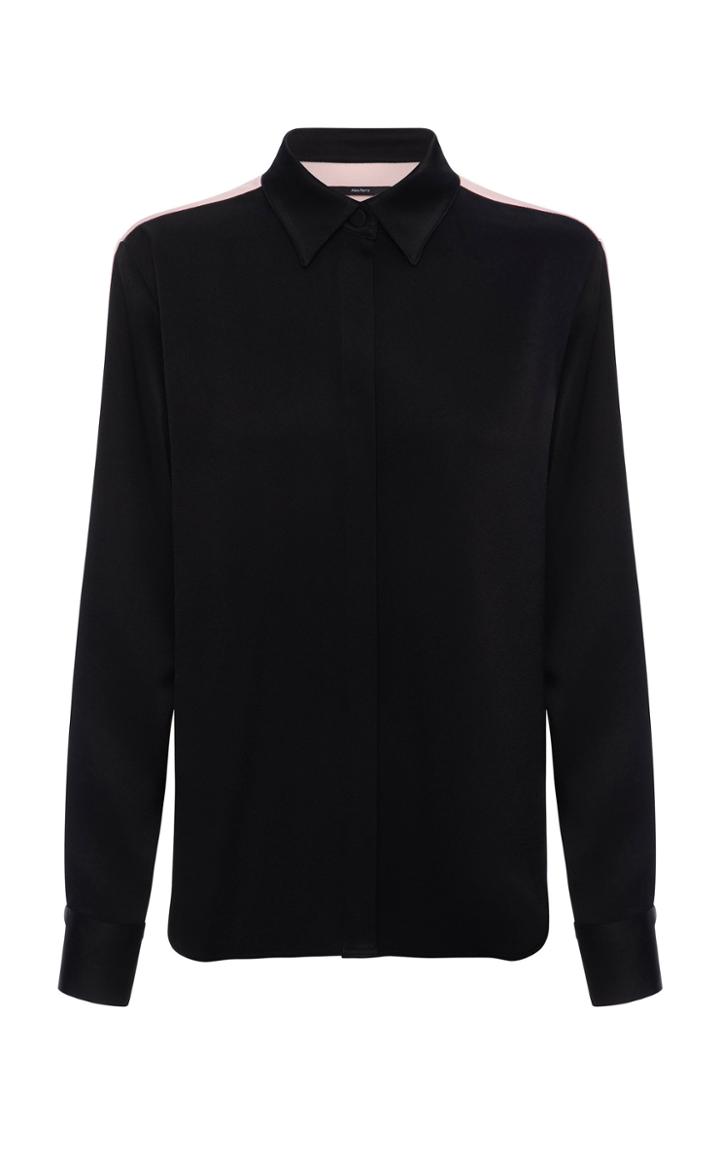 Moda Operandi Alex Perry Rowan Satin Crepe Two Tone Shirt Size: 4