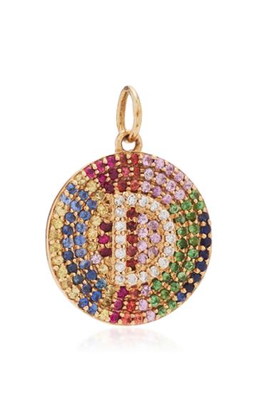 Moda Operandi Luisa Alexander Multicolor Sapphire Initial Charm