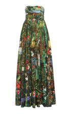 Moda Operandi Dolce & Gabbana Strapless Printed Poplin Dress Size: 36