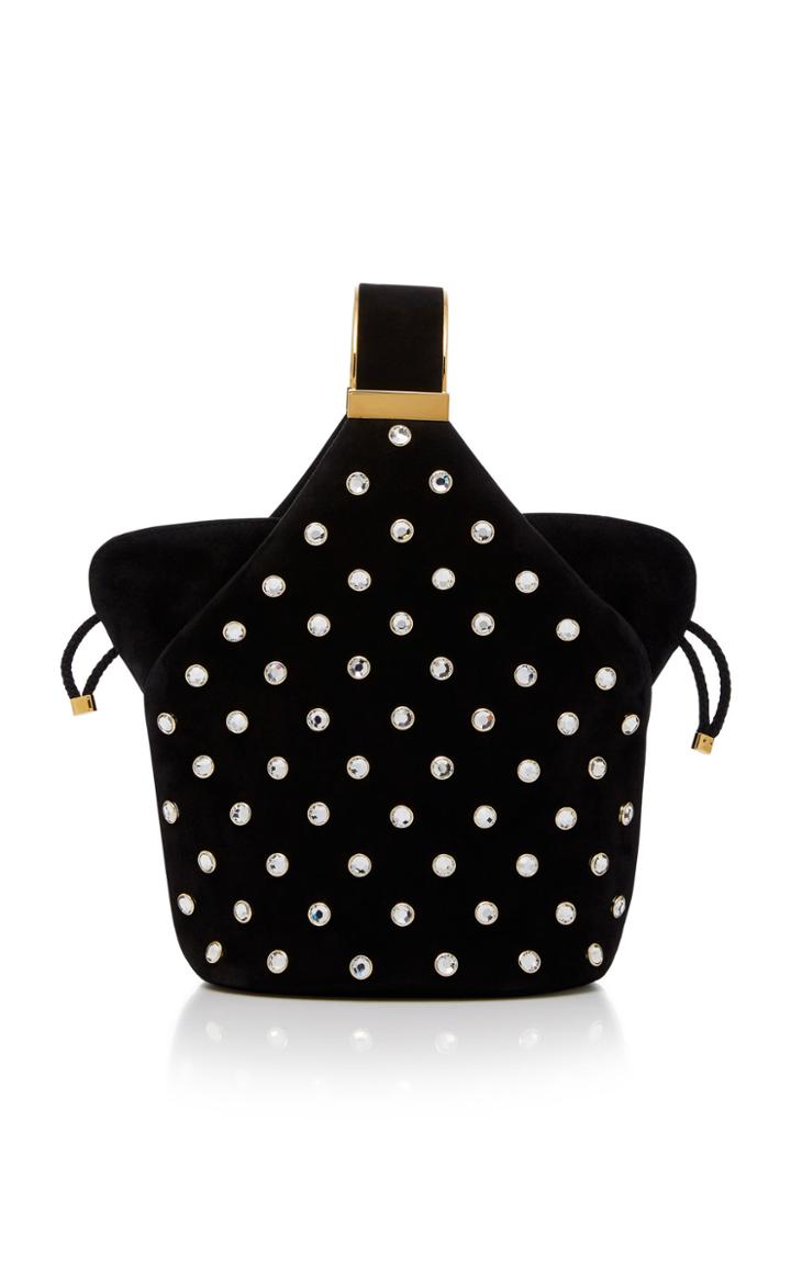 Bienen Davis Kit Black Suede Swarovski Tote